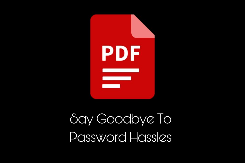 remove pdf password